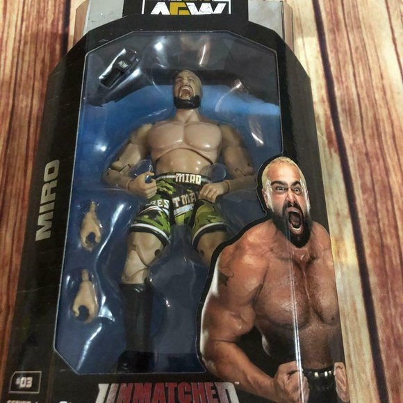 *NEW* AEW Unmatched Series 1 MIRO All Elite Wrestling Action Figure - Picture 2 of 3